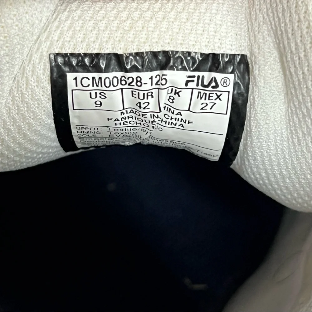 Fila Red White Blue Men's Athletic Shoes Size 9 1CM00628-125